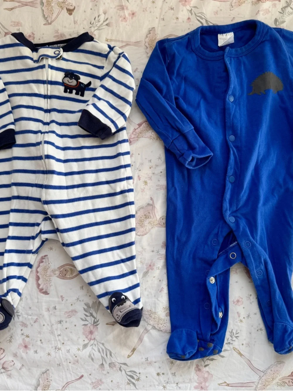 Bundle of Baby Boys Infant Footies Footed Pajamas Sleepers Sz 3 Months - Carters